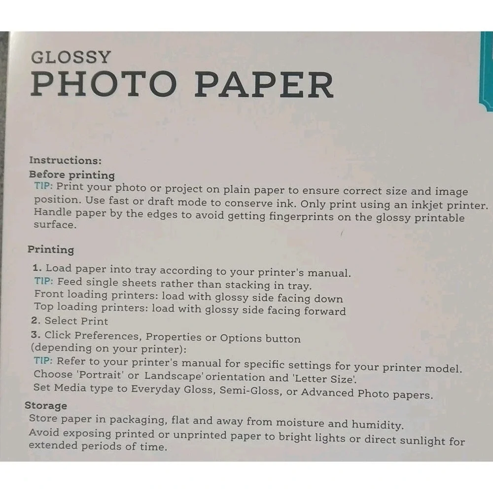 Pen‎ + Gear Glossy Photo Paper 45 Sheets 8.5 Mil 8.5